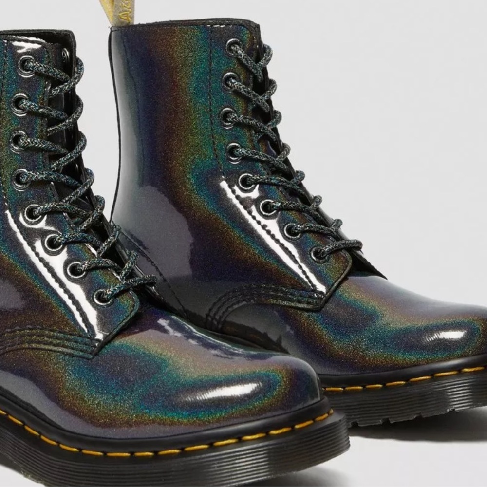 Dr. Martens Iridescent Black Boots